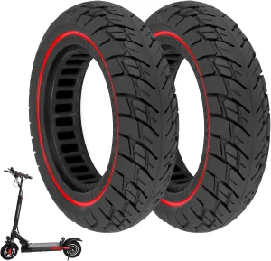 10x2.5 Solid Tires 10 Inch for Kugoo M4/M4 Pro for Zero 10X Electric Scooter Accessories, Off-Road Replacement Rubber Tires for 10x2.125 and 10x2.25 Tires, Anti-shock and Anti-slip (2 Pcs)