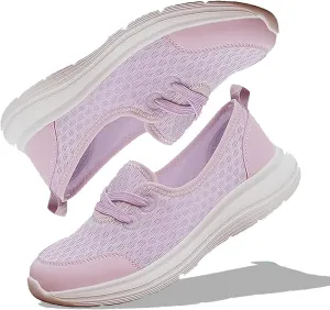 2024 Women's Soft Sole Mesh Comfort Orthopedic Shoes, Comfortable Mesh Walking Shoes Low Top Orthopedic Slip on Shoes