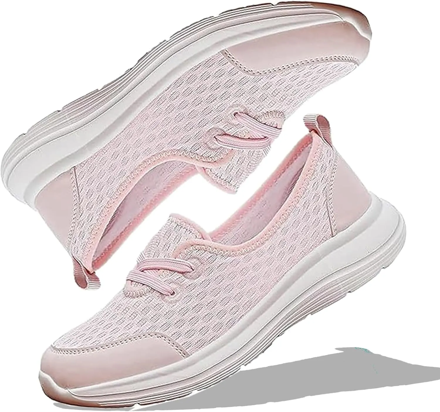 2024 Women's Soft Sole Mesh Comfort Orthopedic Shoes, Comfortable Mesh Walking Shoes Low Top Orthopedic Slip on Shoes