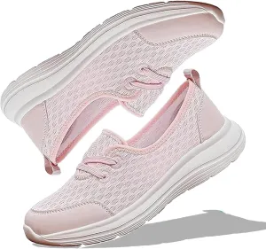 2024 Women's Soft Sole Mesh Comfort Orthopedic Shoes, Comfortable Mesh Walking Shoes Low Top Orthopedic Slip on Shoes