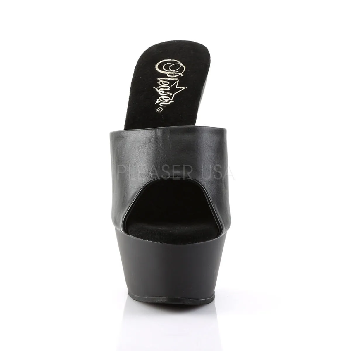 6 Inch Heel KISS-201 Black Pu