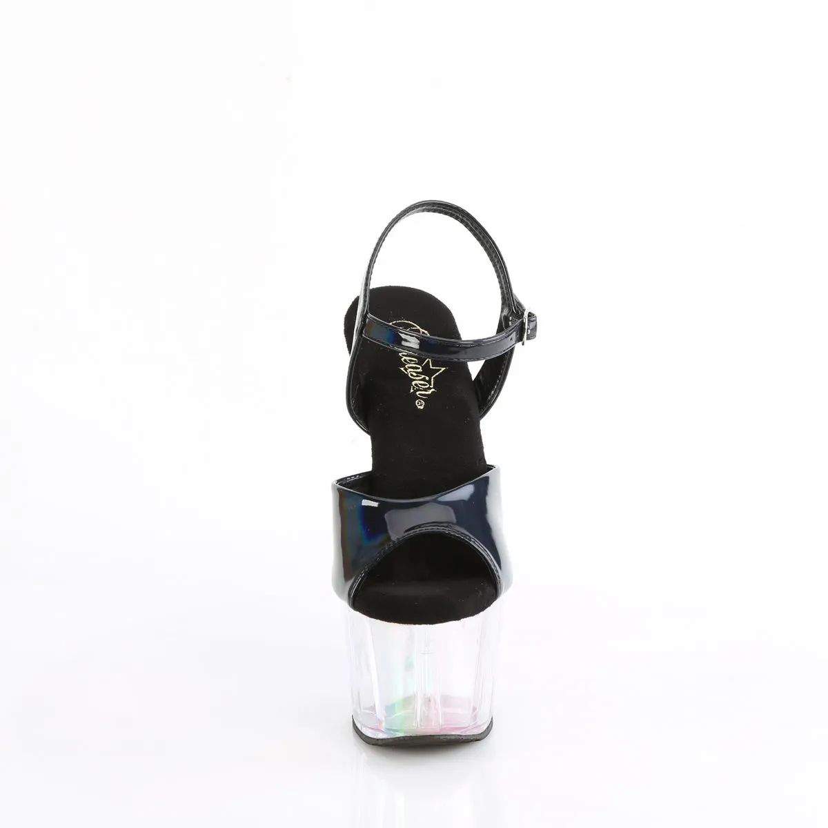 7 Inch Heel ADORE-709HT Black Holo