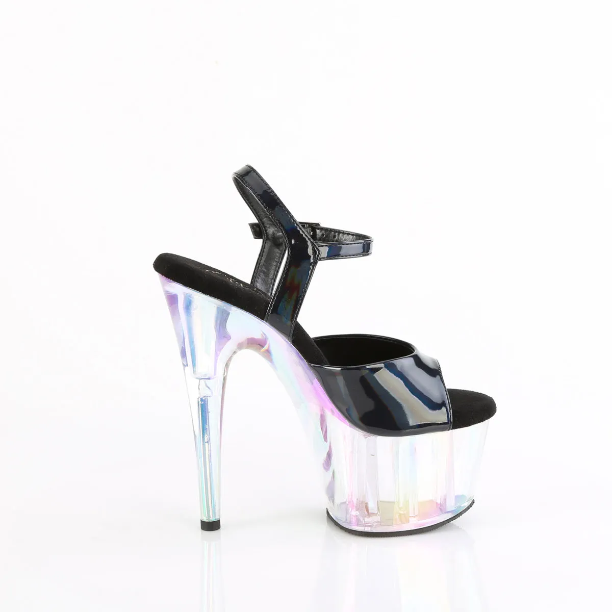 7 Inch Heel ADORE-709HT Black Holo