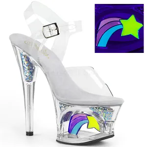 7 Inch Heel MOON-708RSS Clear