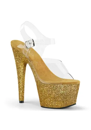 7" Heel, 2 3/4" PF Ankle Strap Sandal