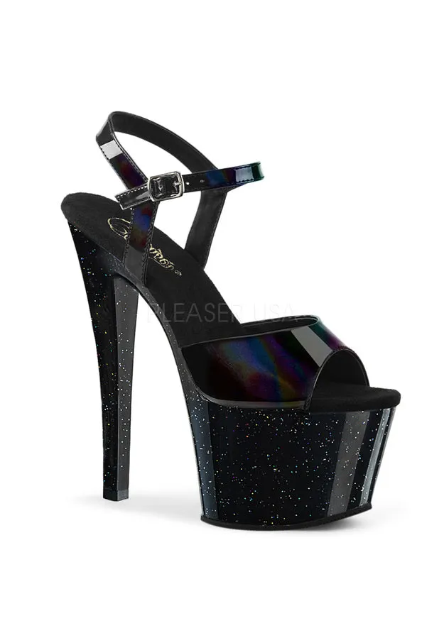 7" Heel, 2 3/4" PF Ankle Strap Sandal