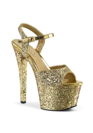 7" Heel, 2 3/4" PF Ankle Strap Sandal