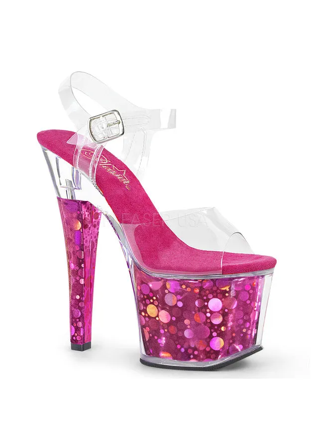 7" Heel, 3 1/4" PF Ankle Strap Sandal