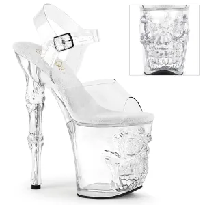 8 Inch Heel RAPTURE-808 Clear