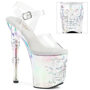 8 Inch Heel RAPTURE-808HT Clear Holo Tinted