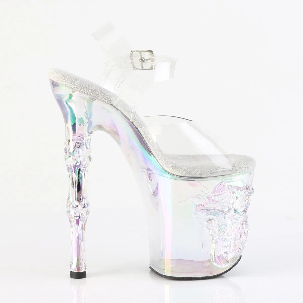 8 Inch Heel RAPTURE-808HT Clear Holo Tinted