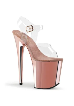 8" Heel, 4" PF Ankle Strap Sandal