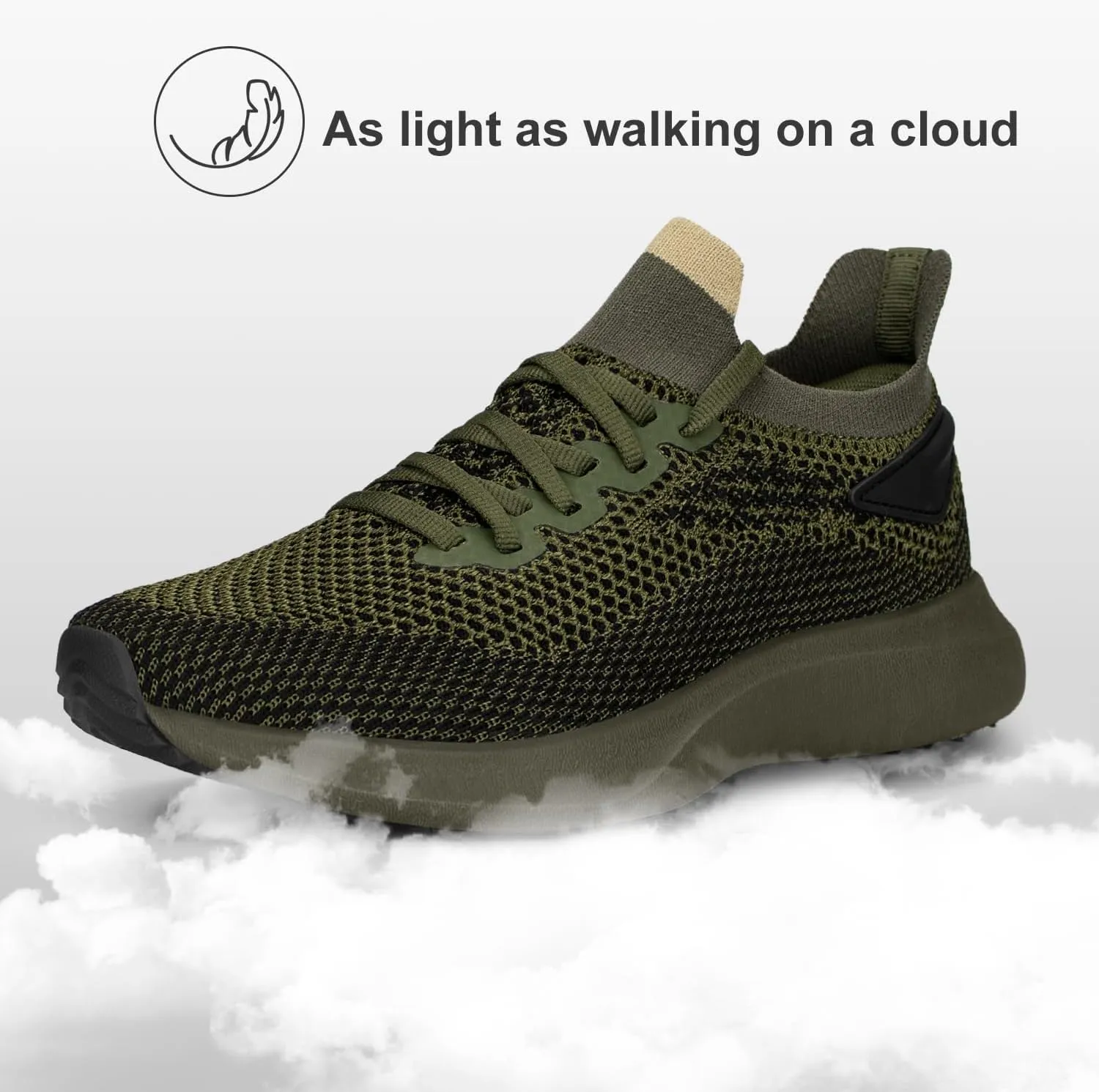 Abboos Women's Non Slip Gym Workout Shoes, Lightweight Breathable Tennis Shoes, Mesh Walking Sneakers