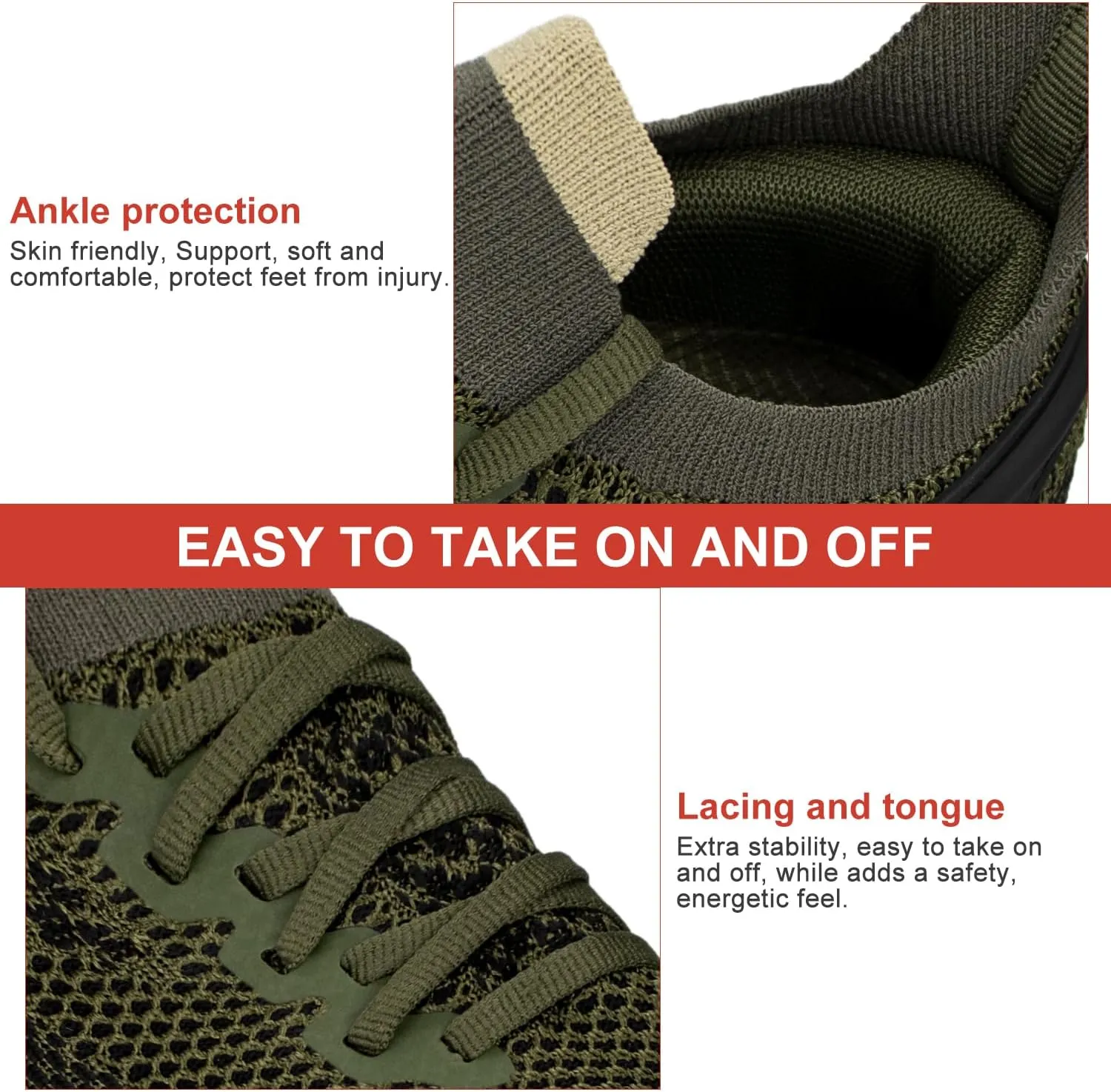 Abboos Women's Non Slip Gym Workout Shoes, Lightweight Breathable Tennis Shoes, Mesh Walking Sneakers