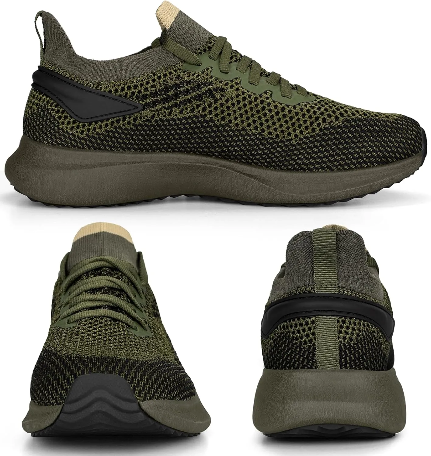 Abboos Women's Non Slip Gym Workout Shoes, Lightweight Breathable Tennis Shoes, Mesh Walking Sneakers