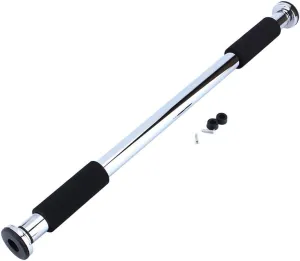 Adjustable Chin Up Multi Purpose Indoor Gym Pull Up Electroplate Steel,Variety of Possible Exercises with Secure Foam Pads and Rubber Stoppers