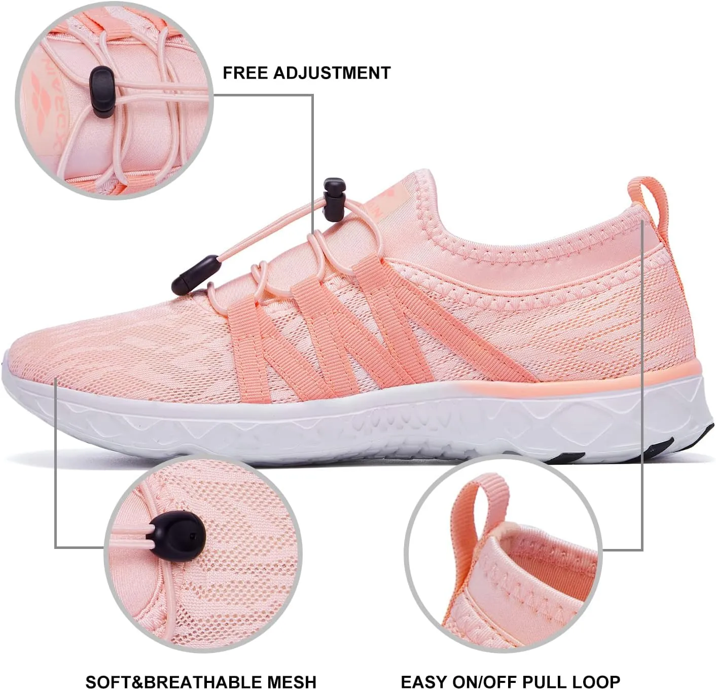 Aleader Women's Mesh Slip On Water Shoes