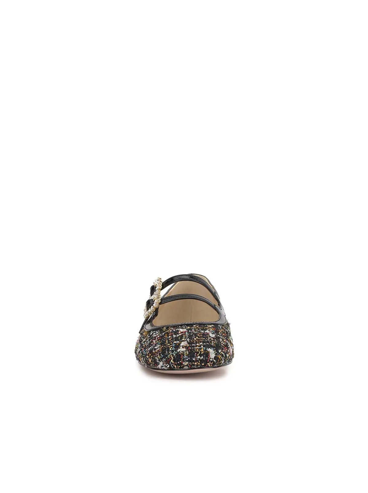 Allista Buckle Ballet Flat in Sparkle Tweed