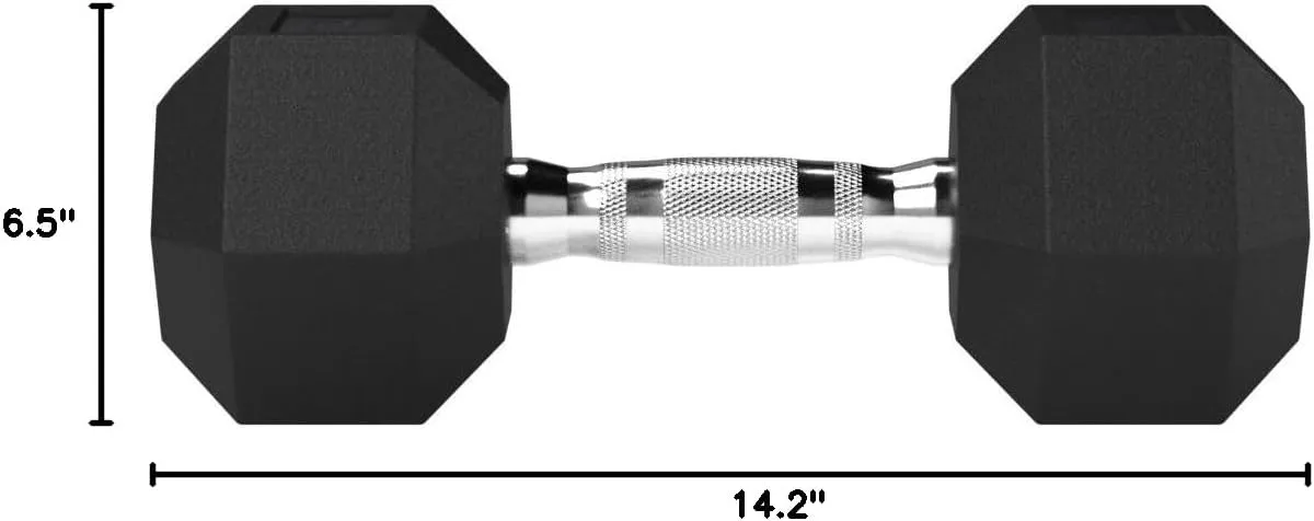 Amazon Basics Rubber Hex Dumbbell Hand Weight