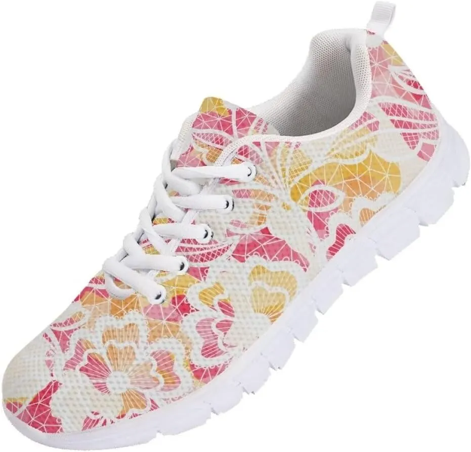 AmzPrint Womens Mens Casual Slip On Sneakers Fashion Mesh White Sole Cheetah Print Shoes for Women Men Walking Shoes Size 9