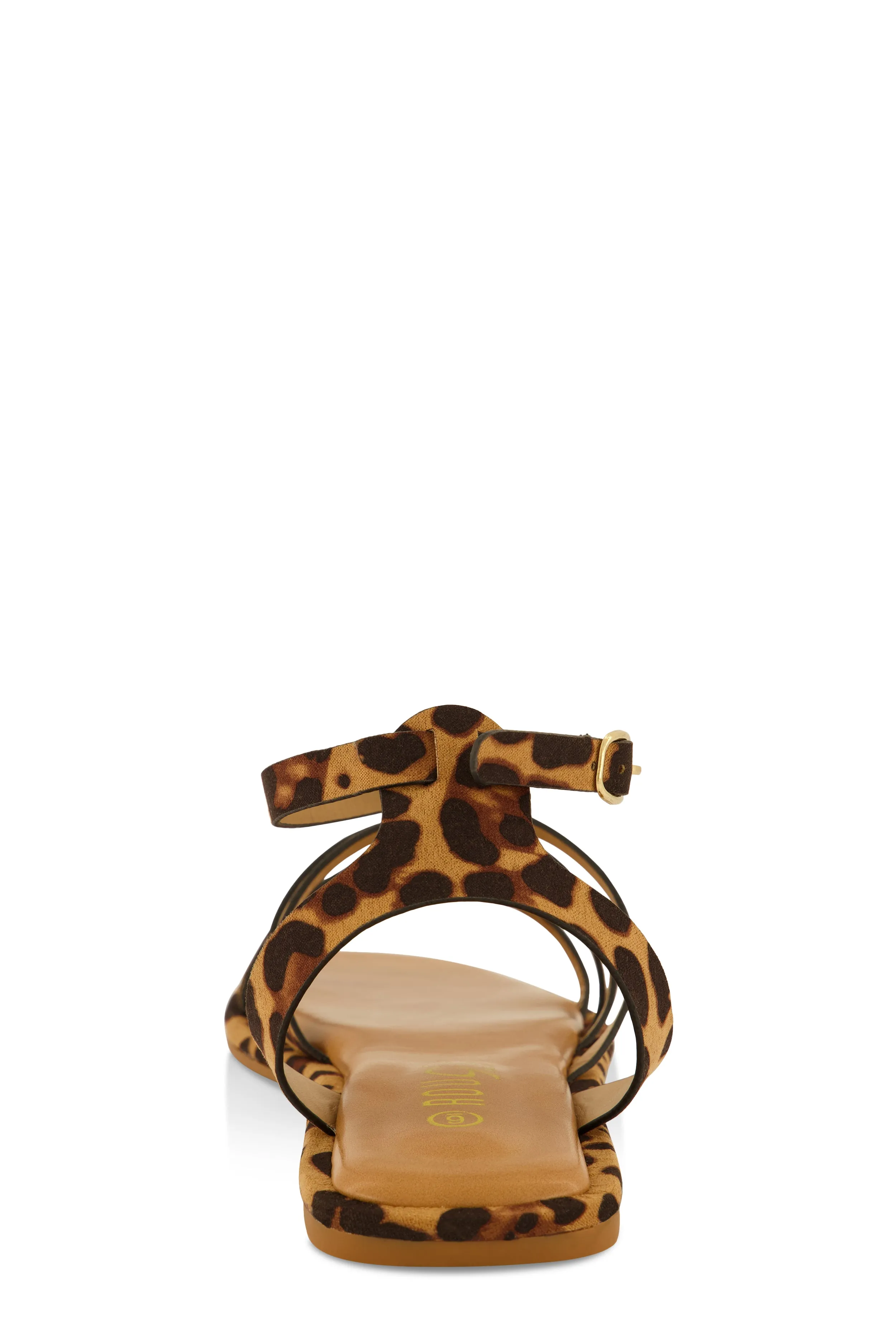 Asymmetrical Strappy Flat Sandals