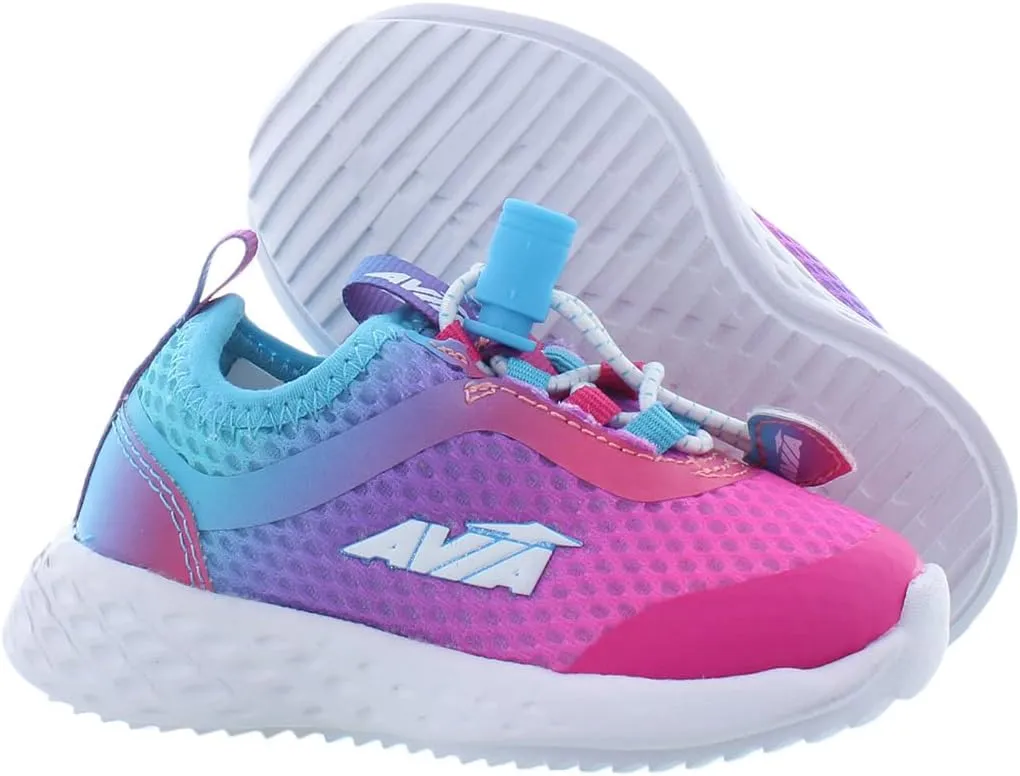Avia Avi Spirit Slip On Girls' Sneakers - Lightweight Tennis, Athletic, Running Shoes for Girls - Toddler, Little Kid, and Big Kid Sizes 11 to 6