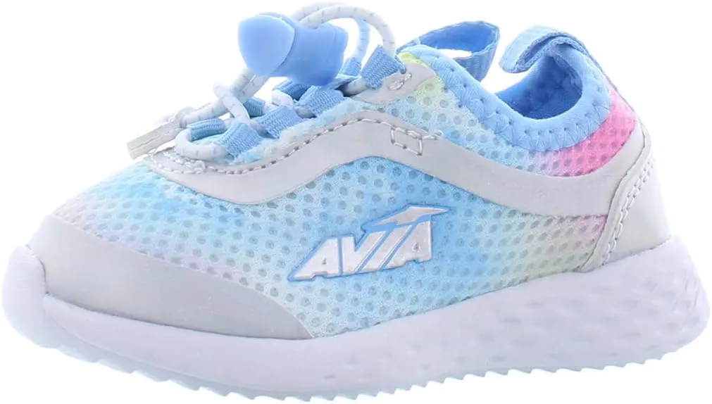 Avia Avi Spirit Slip On Girls' Sneakers - Lightweight Tennis, Athletic, Running Shoes for Girls - Toddler, Little Kid, and Big Kid Sizes 11 to 6