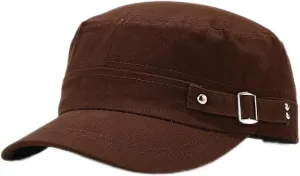 Baseball Cap Men Washed Cotton Flat Top Hat Casual Adjustable Army Cap Cadet Hats Spring Four Seasons Sun Caps Suns