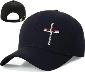 Baseball Cap Snapback Hats for Men Black Baseball Hat Cotton Trucker Dad Hat for Men