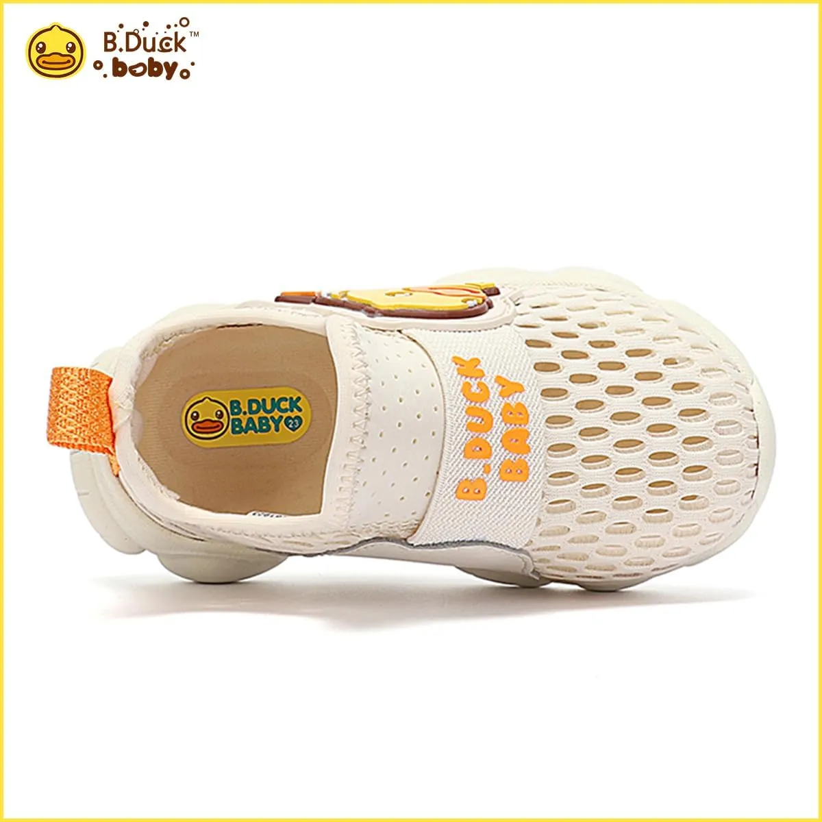 B.Duck Toddler Boys Girls Sneakers Kids Slip on Walking Tennis Shoes Lightweight