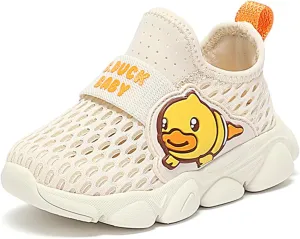 B.Duck Toddler Boys Girls Sneakers Kids Slip on Walking Tennis Shoes Lightweight