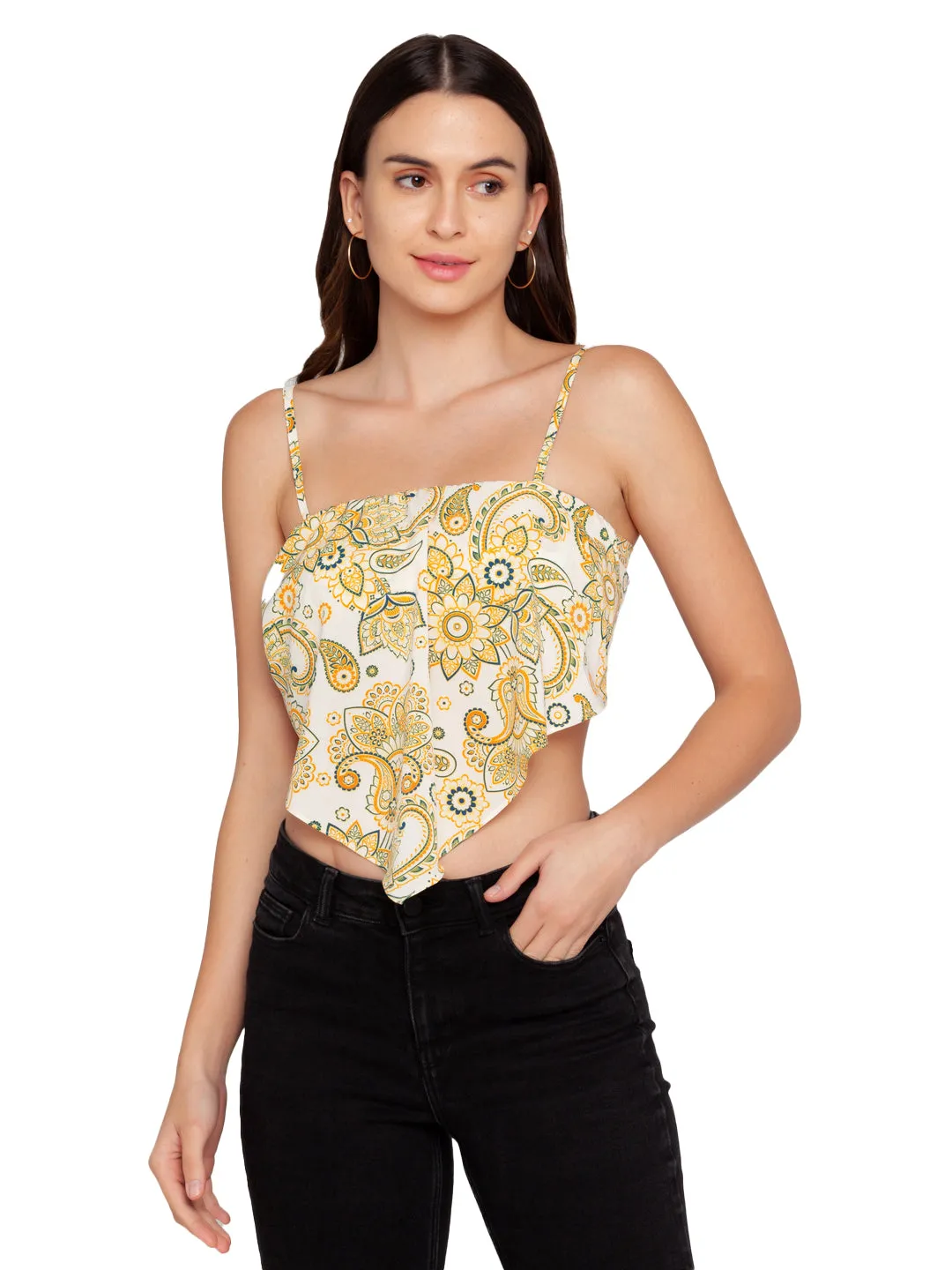 Beach Printed Strappy Top