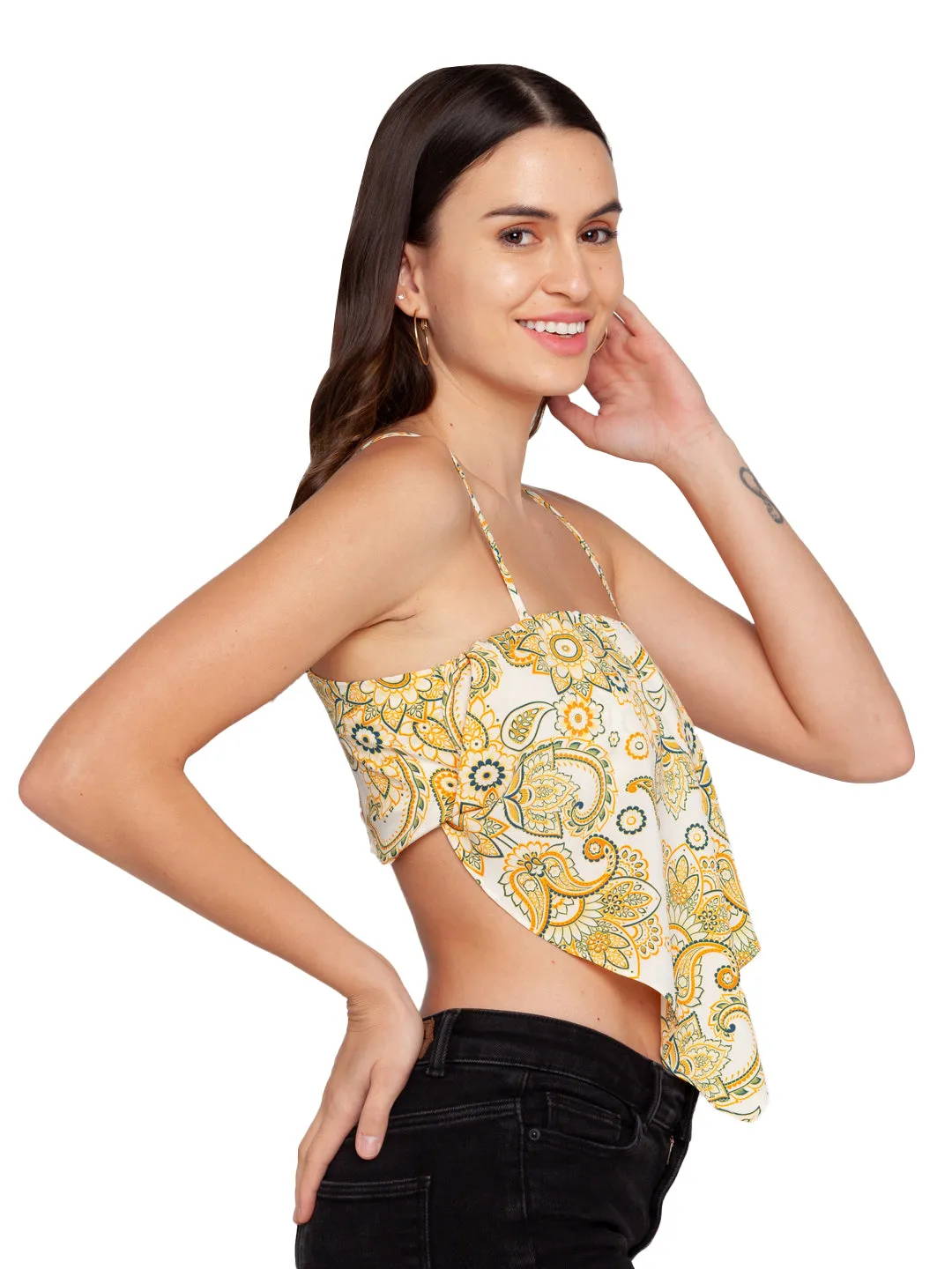 Beach Printed Strappy Top