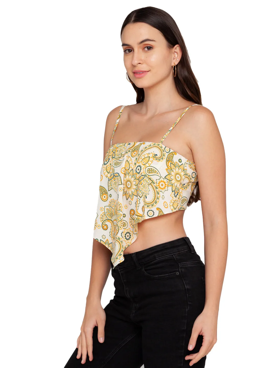 Beach Printed Strappy Top