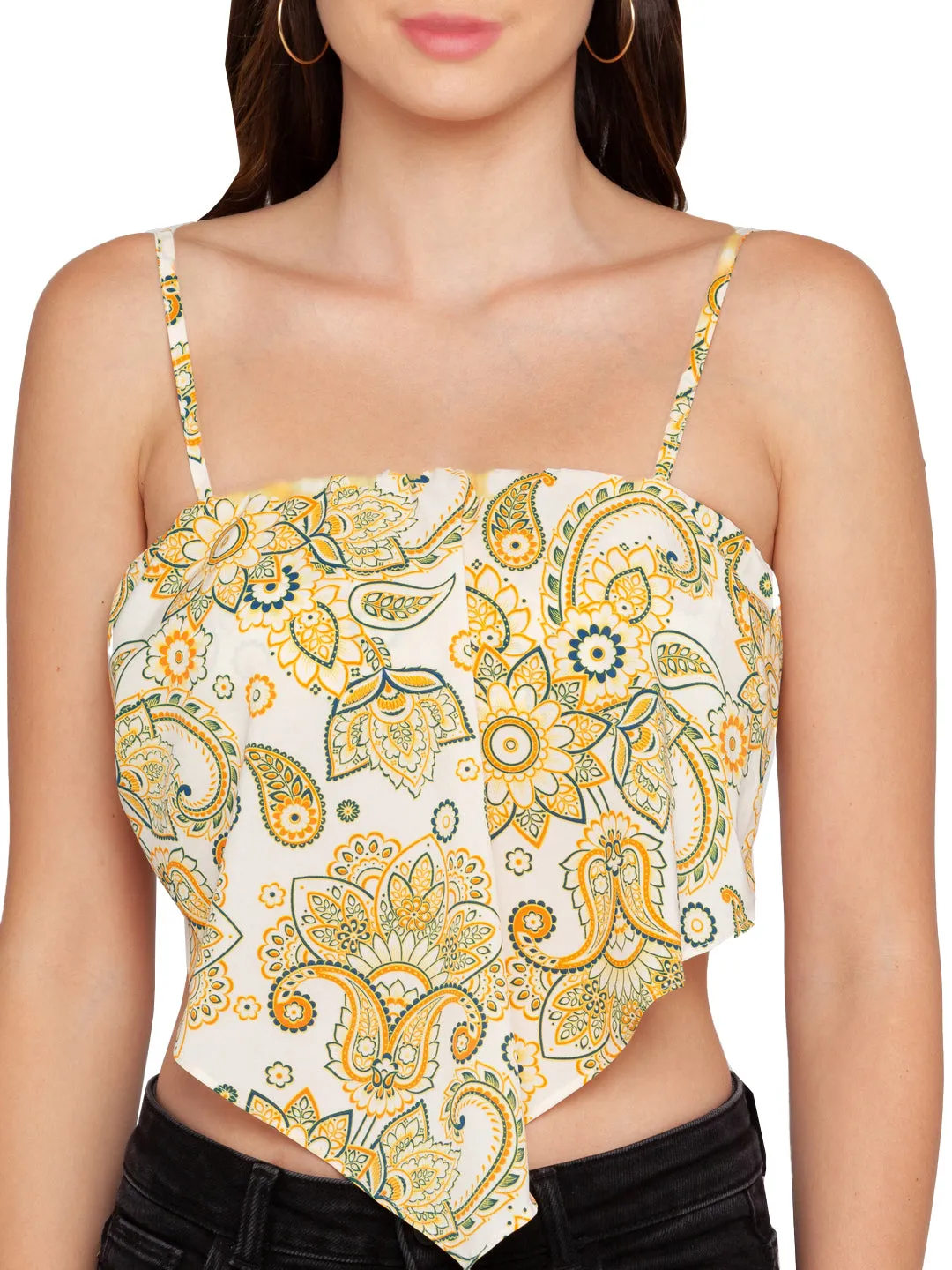 Beach Printed Strappy Top