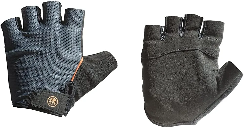 BERETTA Unisex Lightweight Fingerless Black/Grey Shooting Mesh Gloves