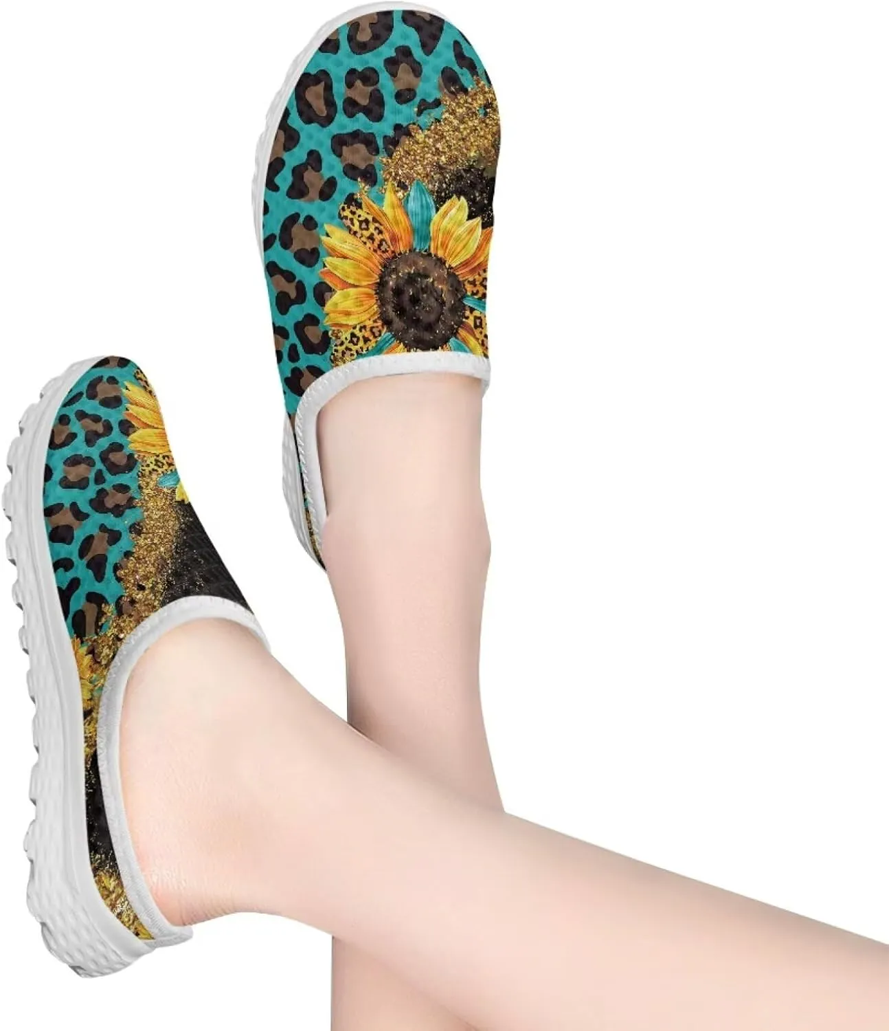 Binienty Women Mules Sneakers Slip On Mesh Garden Shoes with Arch Support Lightweight Memory Foam Minimalist Walking Shoes