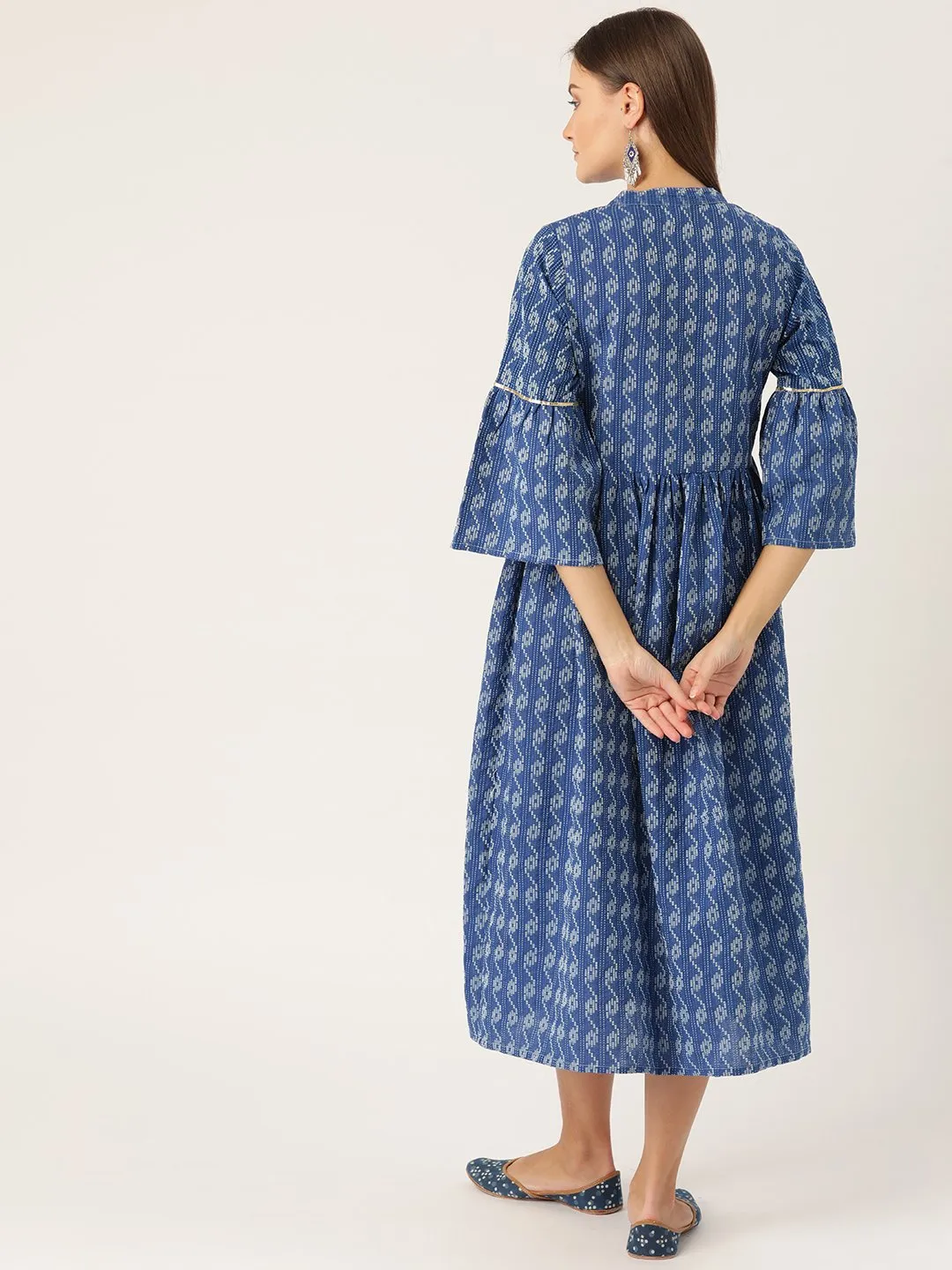 Blue Kantha Dress