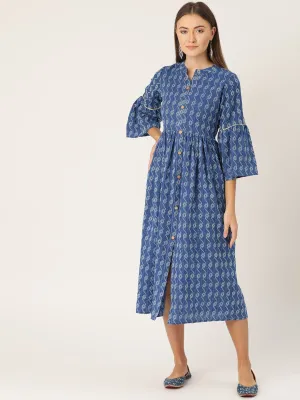 Blue Kantha Dress