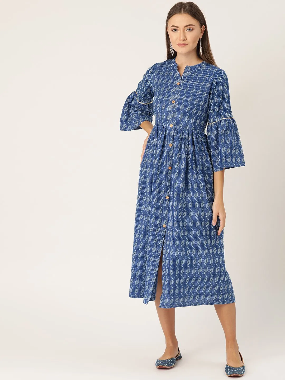 Blue Kantha Dress