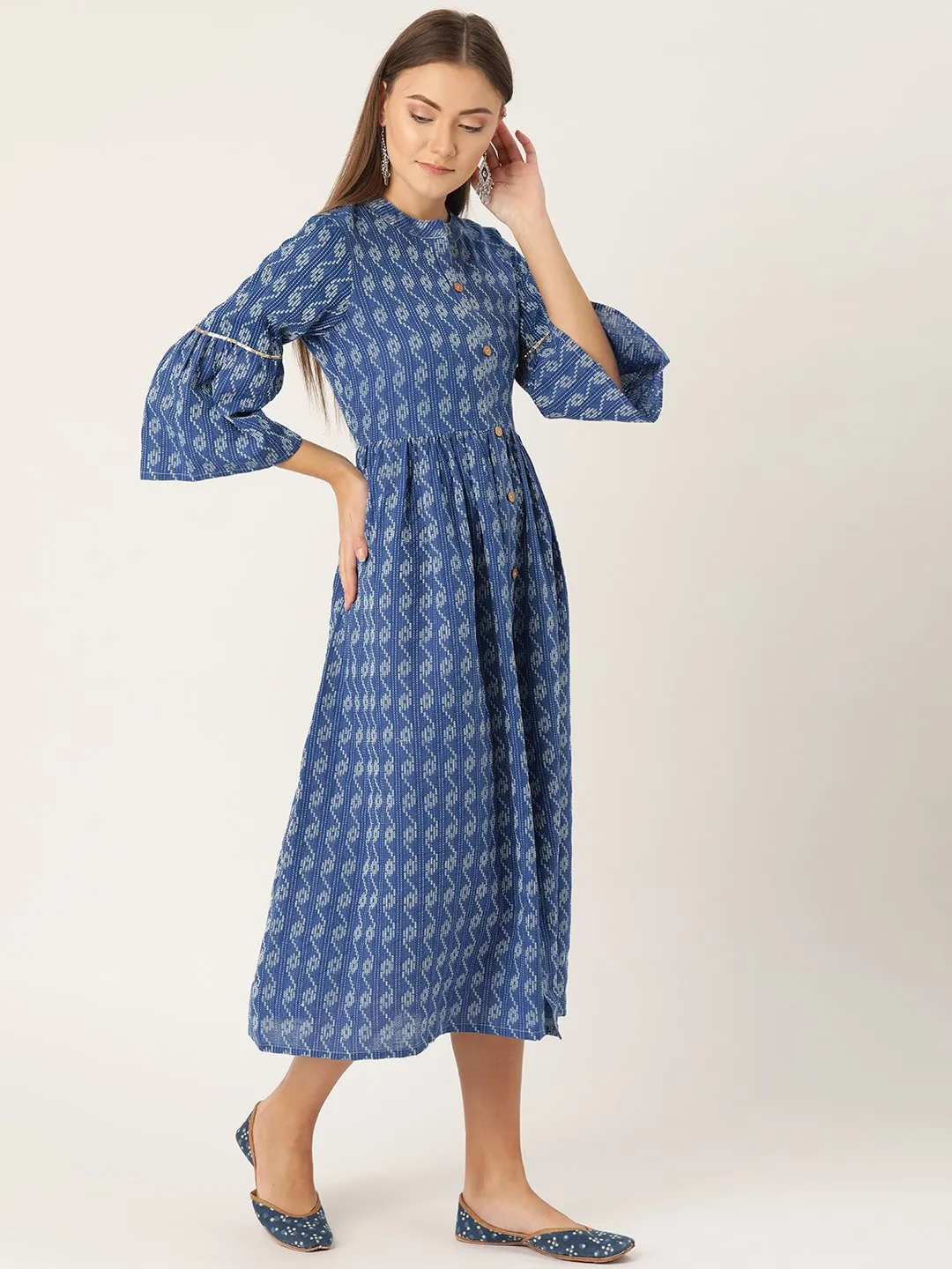 Blue Kantha Dress