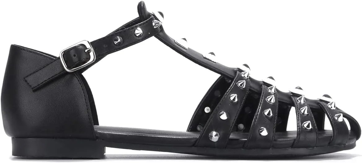 Cape Robbin Elowyn Sandals Slides for Women, Studded Womens Mules Slip On Shoes