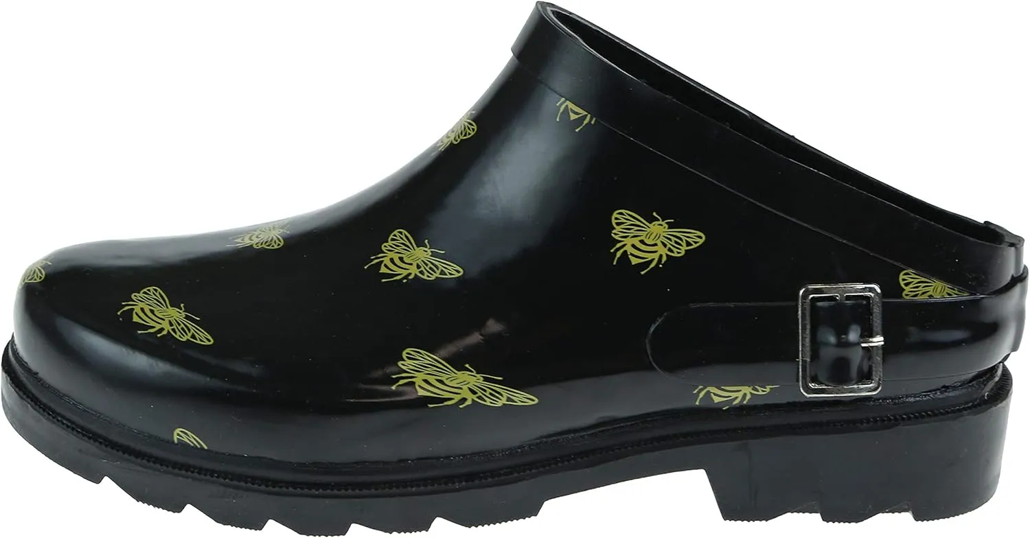 Capelli New York Ladies Modern Printed Slip On Rain Clogs