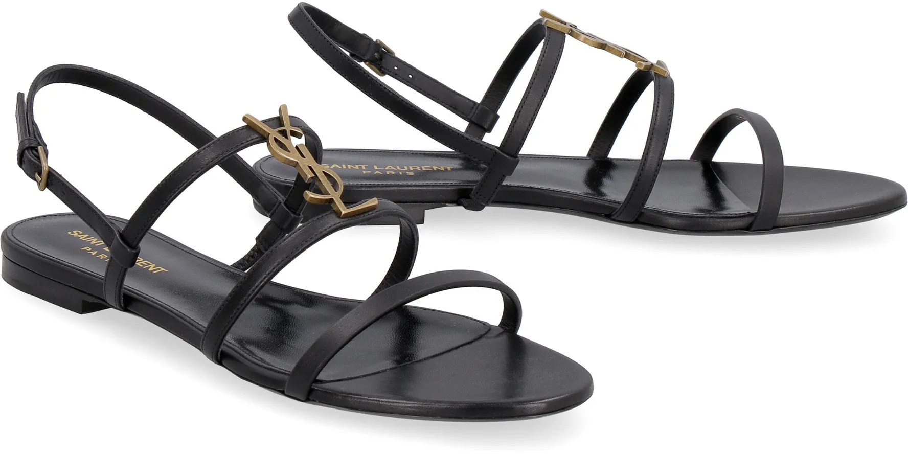 Cassandra leather flat sandals
