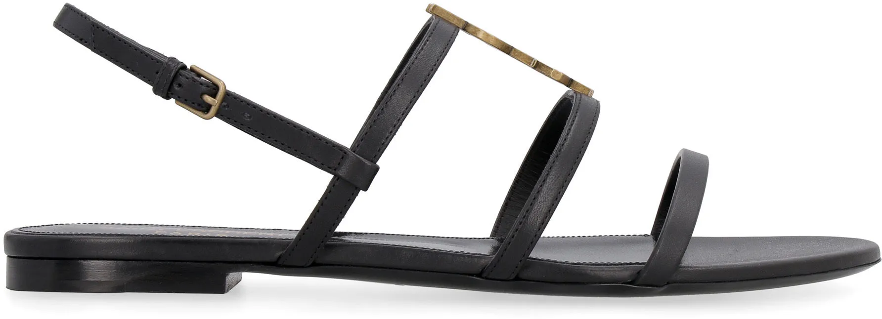 Cassandra leather flat sandals