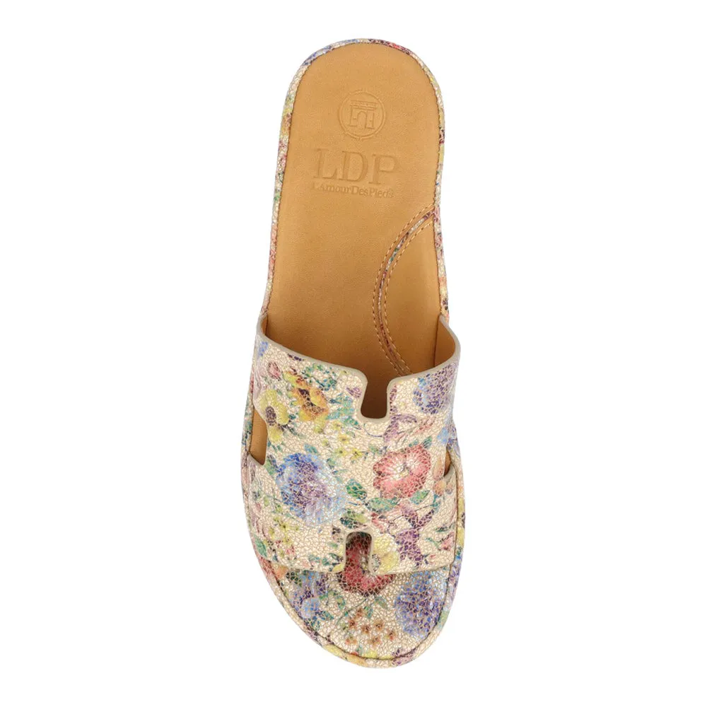 Catiana Slip on Sandal - Beige/Pastel