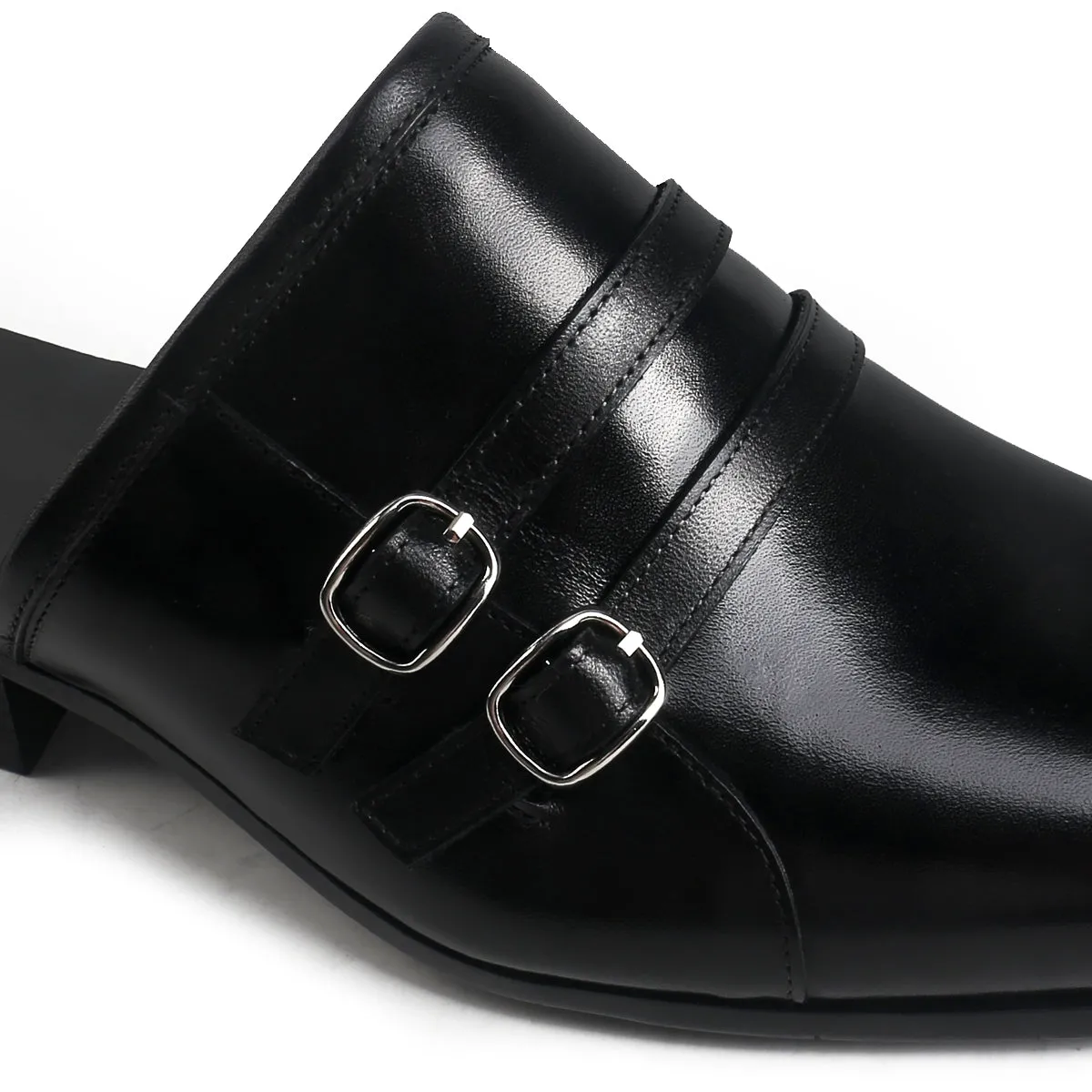 Chic Brown Backless Mules with Dual Straps