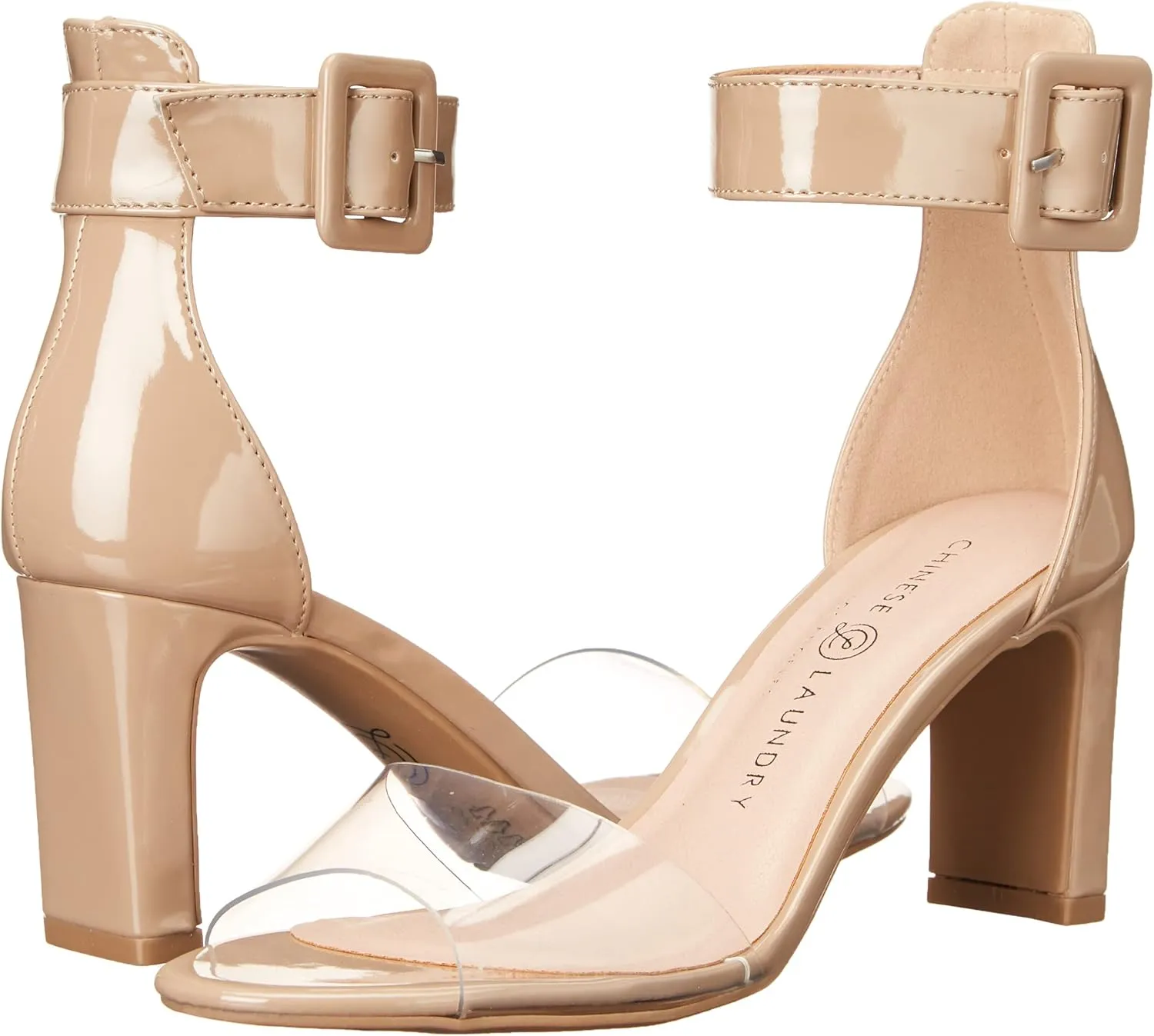 Chinese Laundry Women's Raisie Vinyl Heeled Sandal