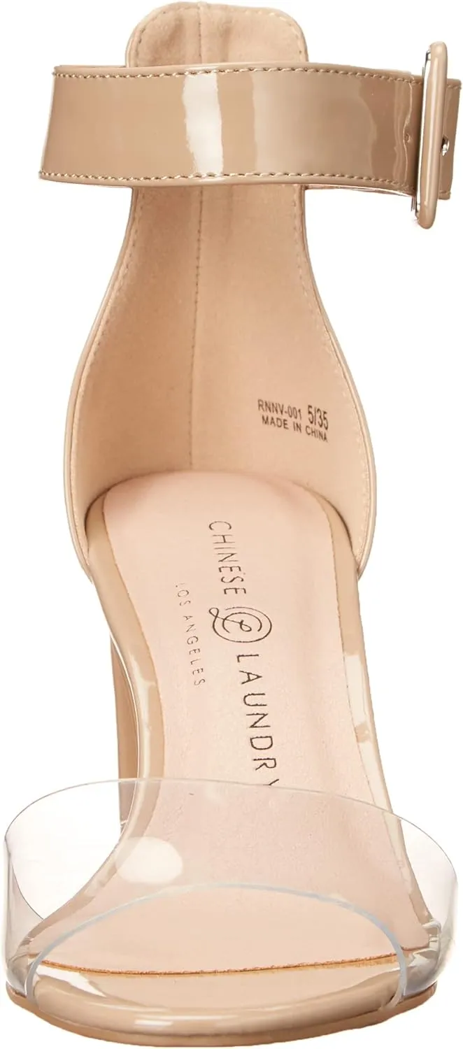 Chinese Laundry Women's Raisie Vinyl Heeled Sandal