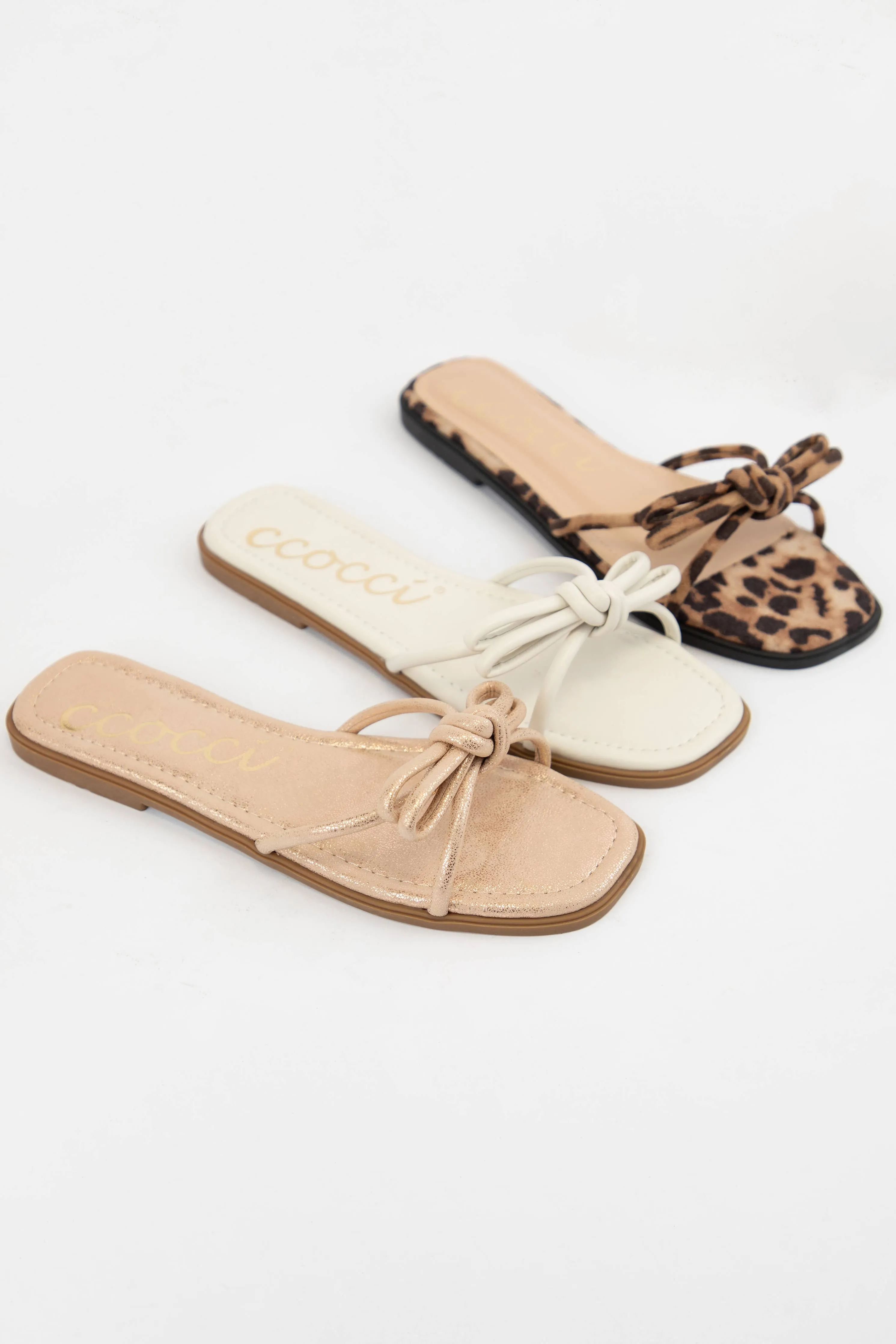 CIARA BOW KNOTTED SLIP ON SANDAL